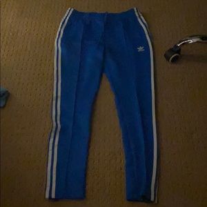 blue addidas joggers